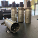 ITT/Cannon Model EP-4 Male cable mount 4 pole connectors - Lot of 4