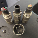 ITT/Cannon Model EP-4 Male cable mount 4 pole connectors - Lot of 4