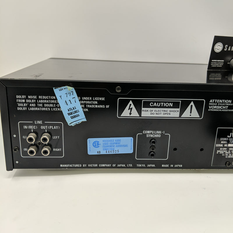 JVC TD W330C Stereo Cassette Deck