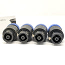 Neutrik NL8FC 8 Pole Cable Mount Connectors - Lot of 4