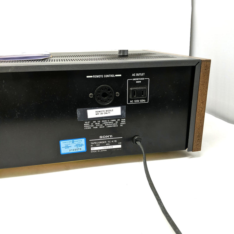 Sony TC-K7 II Stereo Cassette Deck (Tested / Working!)