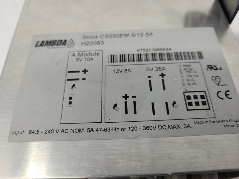 Lambda Sirius CS250EM Power Supply