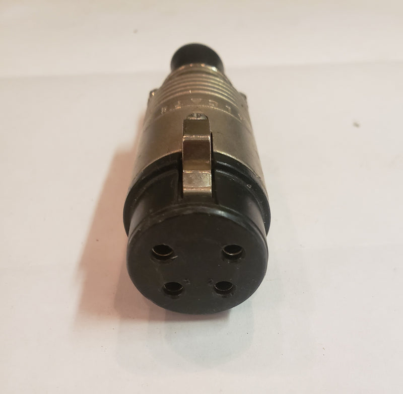 ITT/Cannon model EP-4 female cable mount connectors - Lot of 4