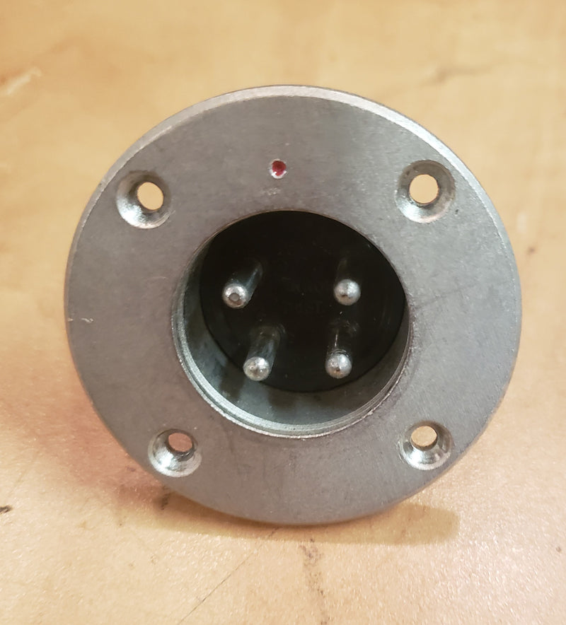 ITT/Cannon model EP-4 male  4 pole speaker connectors. Lot of 4