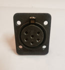 ITT/Cannon model EP-6 female  6 pole speaker connectors. Lot of 4