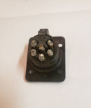 ITT / Cannon EP-6 Black Male Panel Mount 6 Pole Connectors - Lot of 4